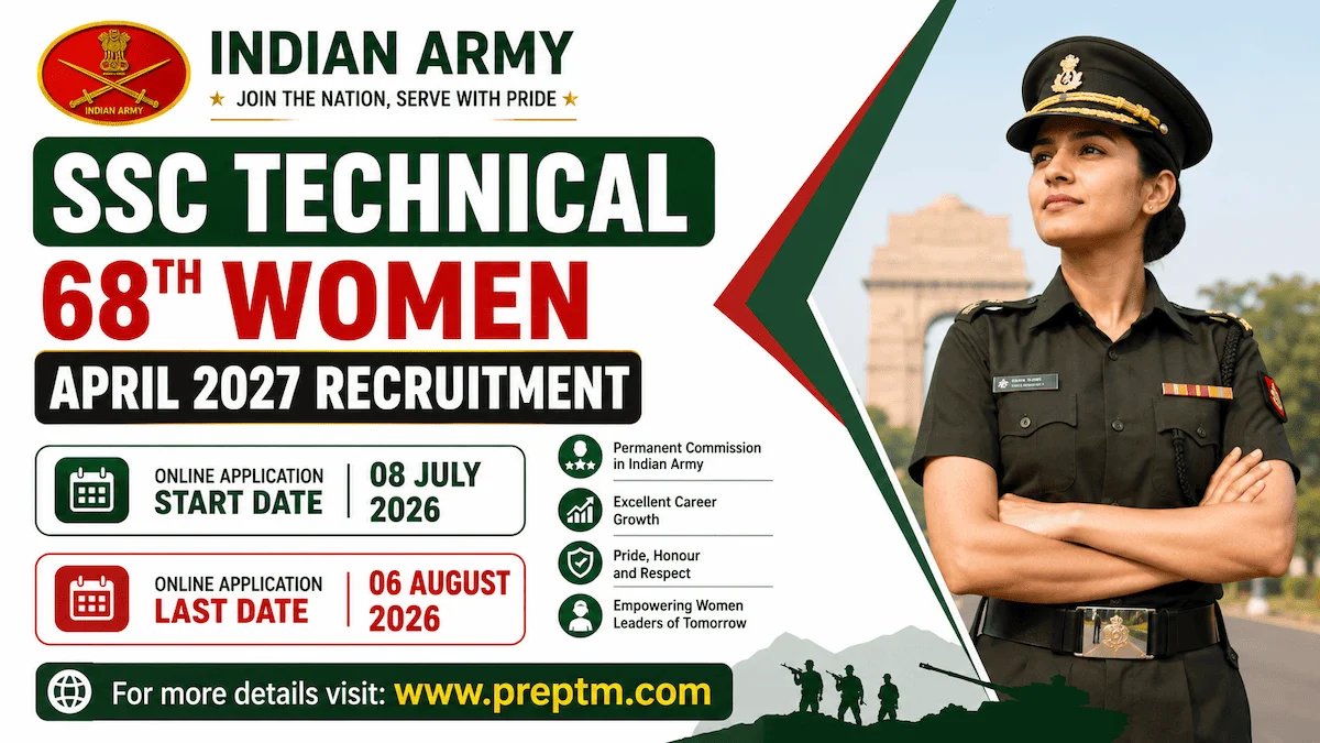 Indian Army SSC Technical 68th Women April 2027 Recruitment